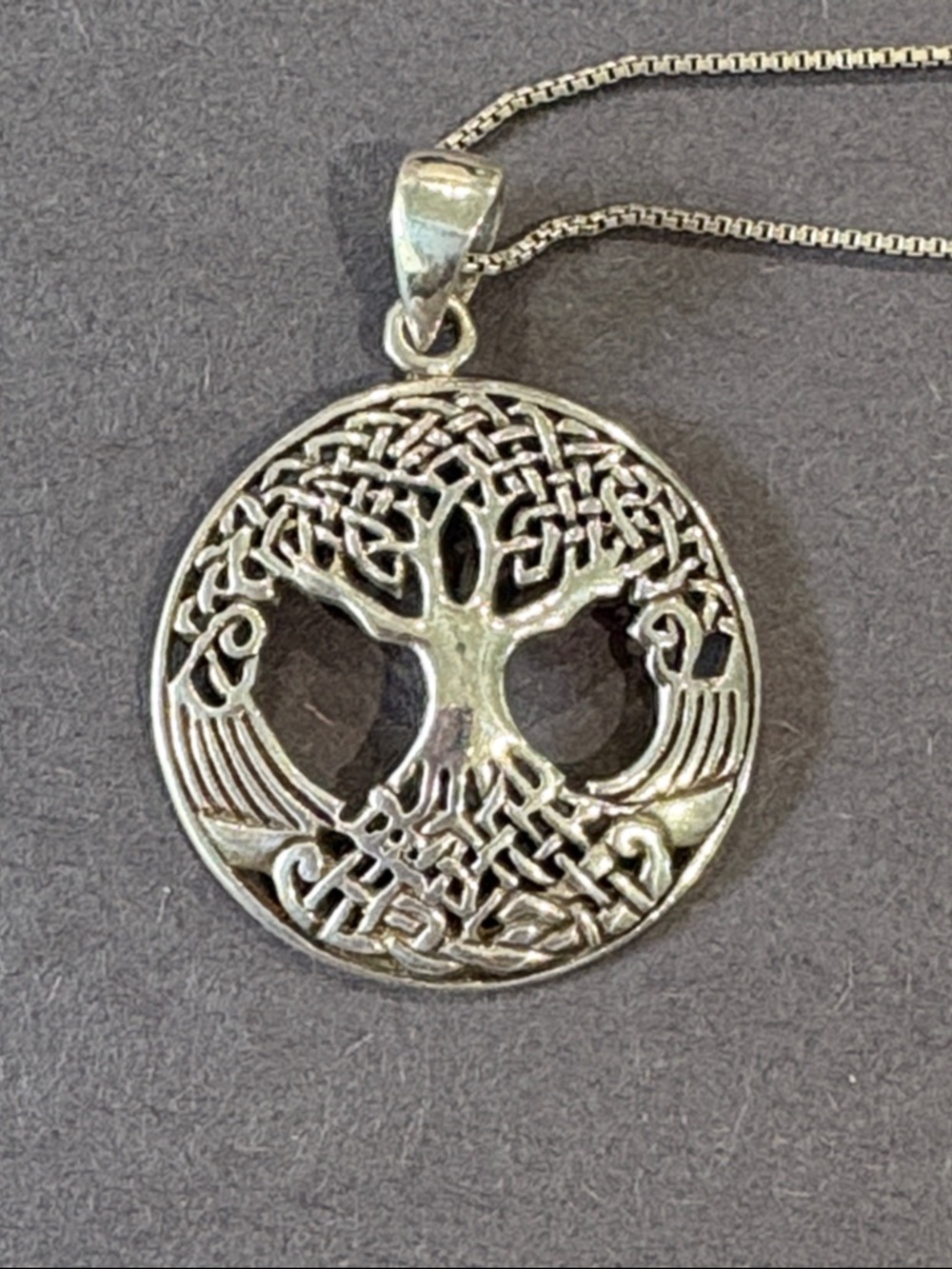 Silver Tree of Life Pendant Necklace - Women Jewelry